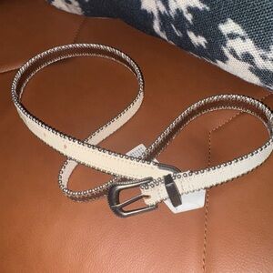 American Eagle belt white/cream western